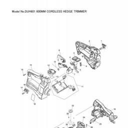 Makita DUH601 spare parts