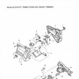 Makita DUH751 spare parts