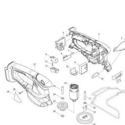 Makita DUM168 spare parts