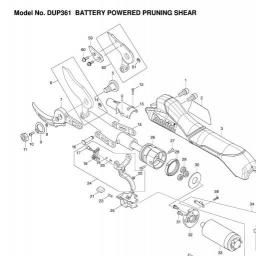 Makita DUP361 spare parts