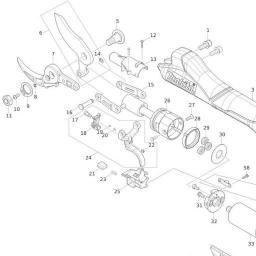 Makita DUP362 spare parts