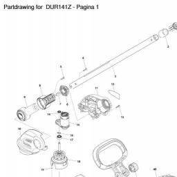 Makita DUR141SH spare parts
