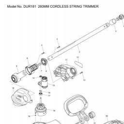 Makita DUR181 spare parts