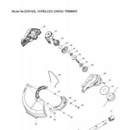 Makita DUR183 spare parts