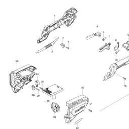 Makita DUR187 spare parts