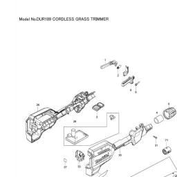 Makita DUR189 spare parts