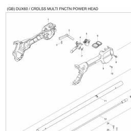 Makita DUX60Z spare parts