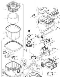 Makita DVC151L spare parts