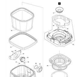 Makita DVC157LZX3 spare parts