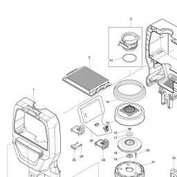 Makita DVC260 spare parts