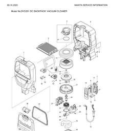 Makita DVC261 spare parts