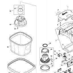 Makita DVC860L spare parts