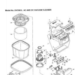 Makita DVC861L spare parts