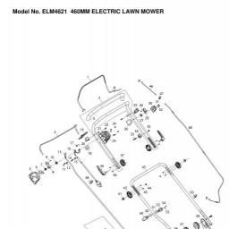 Makita ELM4621 spare parts