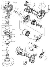 Makita GA004G spare parts