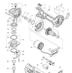 Makita GA004GD101 spare parts