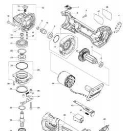 Makita GA005GD101 spare parts