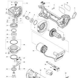 Makita GA007G spare parts