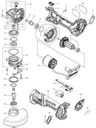 Makita GA012G spare parts