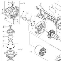 Makita GA029G spare parts