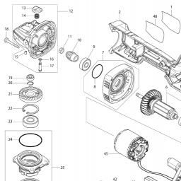Makita GA036G spare parts