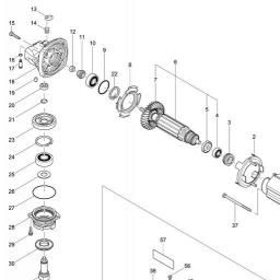 Makita GA4530R spare parts