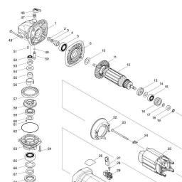 Makita GA4540C spare parts