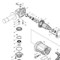 Makita GA5010 spare parts