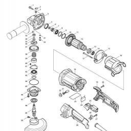Makita GA5020 spare parts