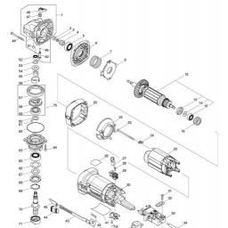 Makita GA5041R spare parts