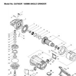 Makita GA7063 spare parts