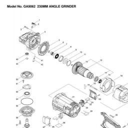 Makita GA9062 spare parts