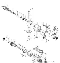 Makita HP2070F spare parts