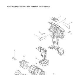 Makita HP347D spare parts