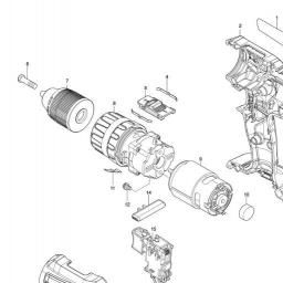 Makita HP488D spare parts