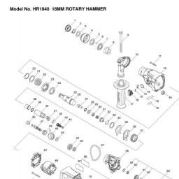 Makita HR1840 spare parts