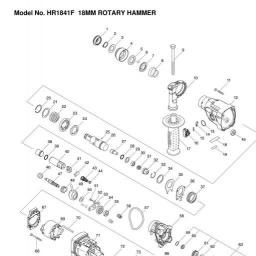 Makita HR1841F spare parts