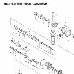 Makita HR2022 spare parts