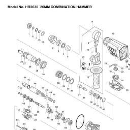 Makita HR2630T spare parts