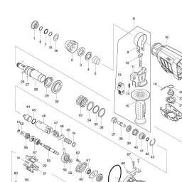 Makita HR2631 spare parts