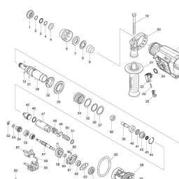 Makita HR2650 spare parts
