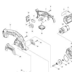 Makita HS301D spare parts