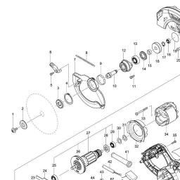 Makita HS6601 spare parts