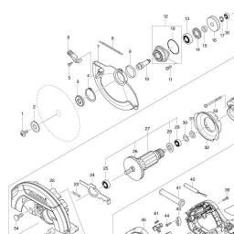 Makita HS7611J spare parts