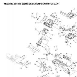 Makita LS1019 spare parts