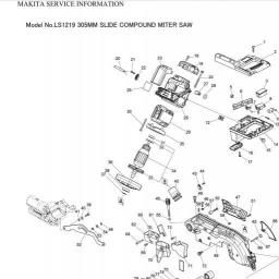 Makita LS1219 spare parts
