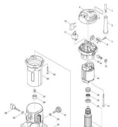 Makita M3700 spare parts