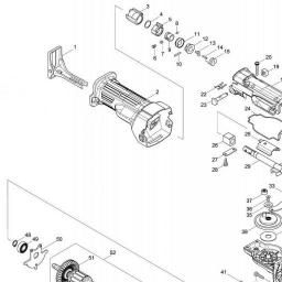 Makita M4501 spare parts