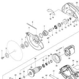 Makita M5802 spare parts