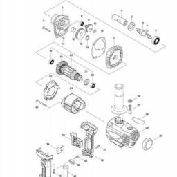 Makita M6600X spare parts